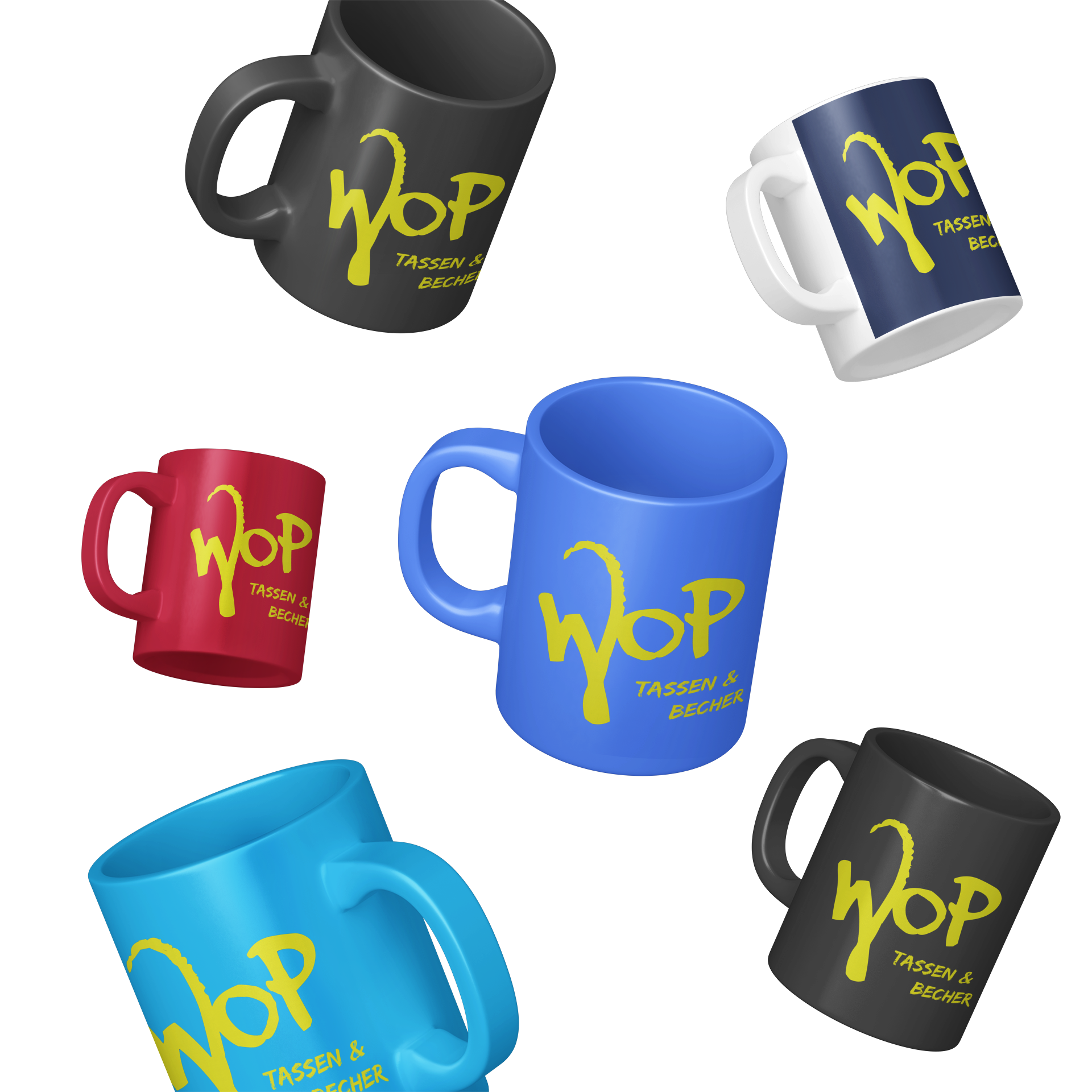 Tassen und Becher
