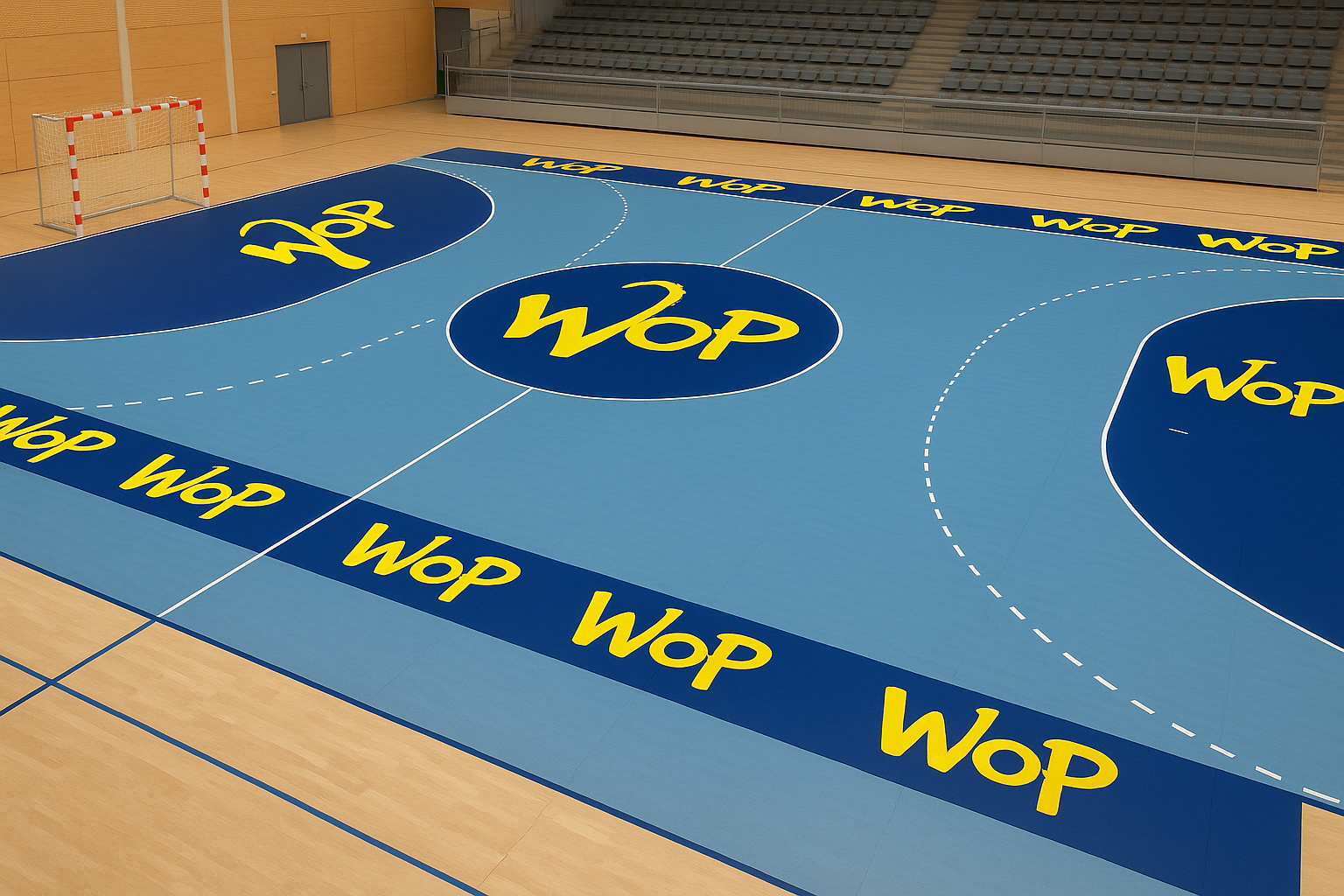 Fußbodenaufkleber-Set für Bundesliga-Handballvereine