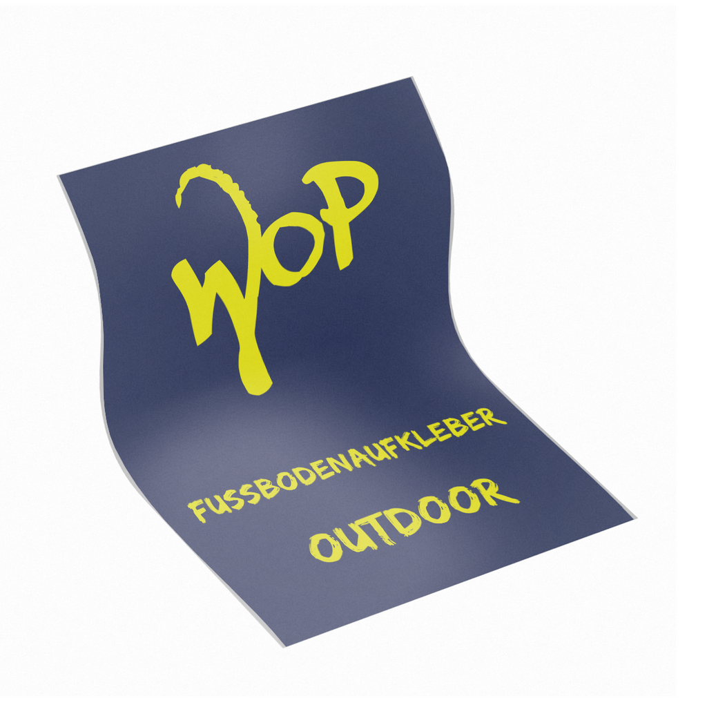 Fußbodenaufkleber Outdoor im Wunschformat