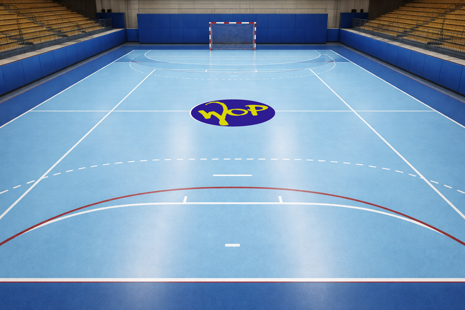 Fußbodenaufkleber-Set für Bundesliga-Handballvereine