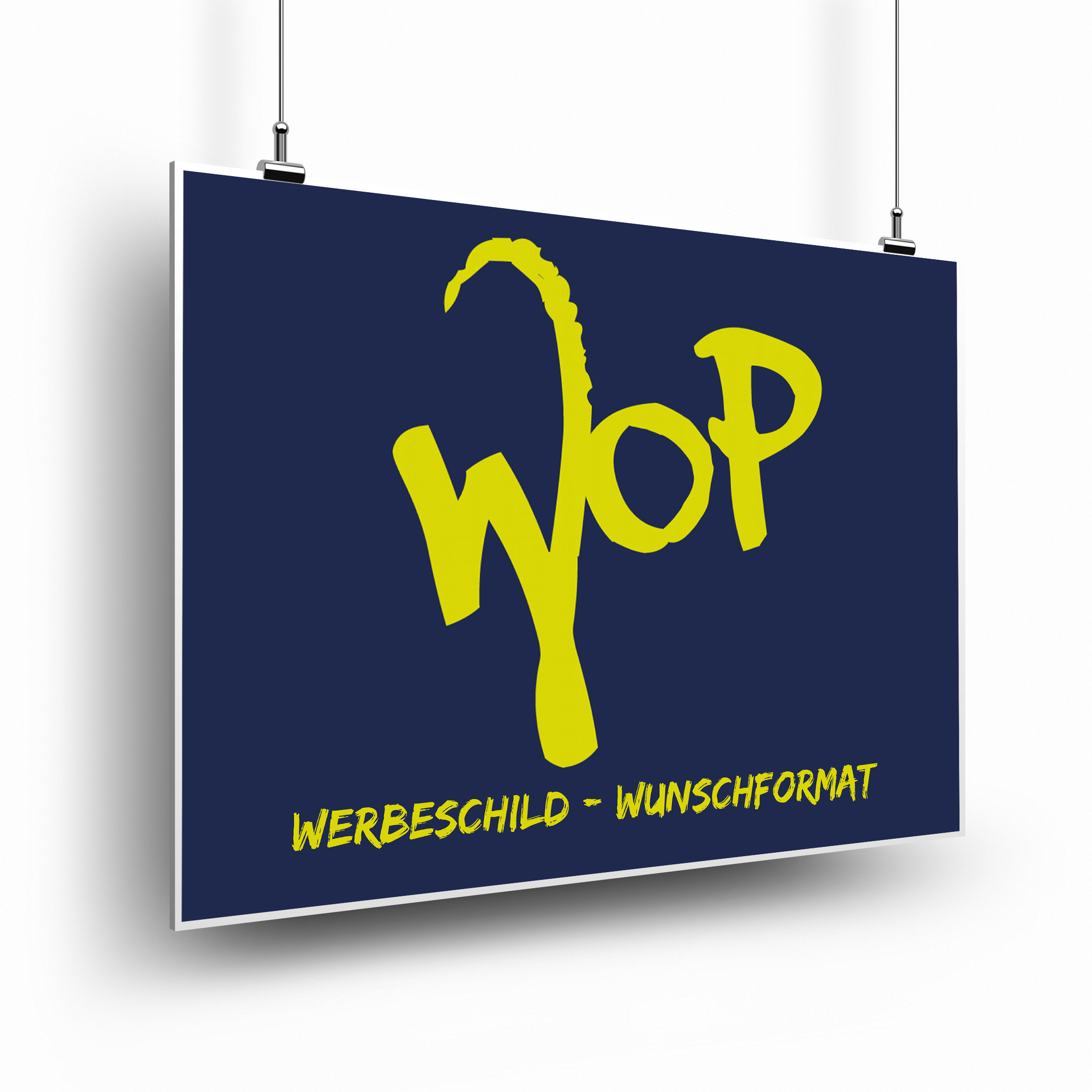 Werbeschild (Aluverbund) - Wunschformat